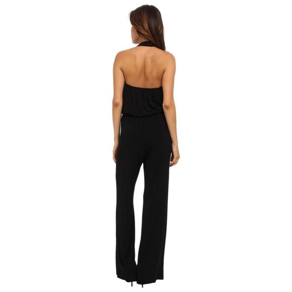 Halter Jumpsuit(JS4R5824/BLACK) - Picture 2 of 5
